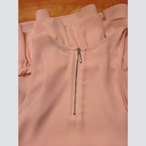 Chemisier rose pâle Peplum - Picture 2 of 3